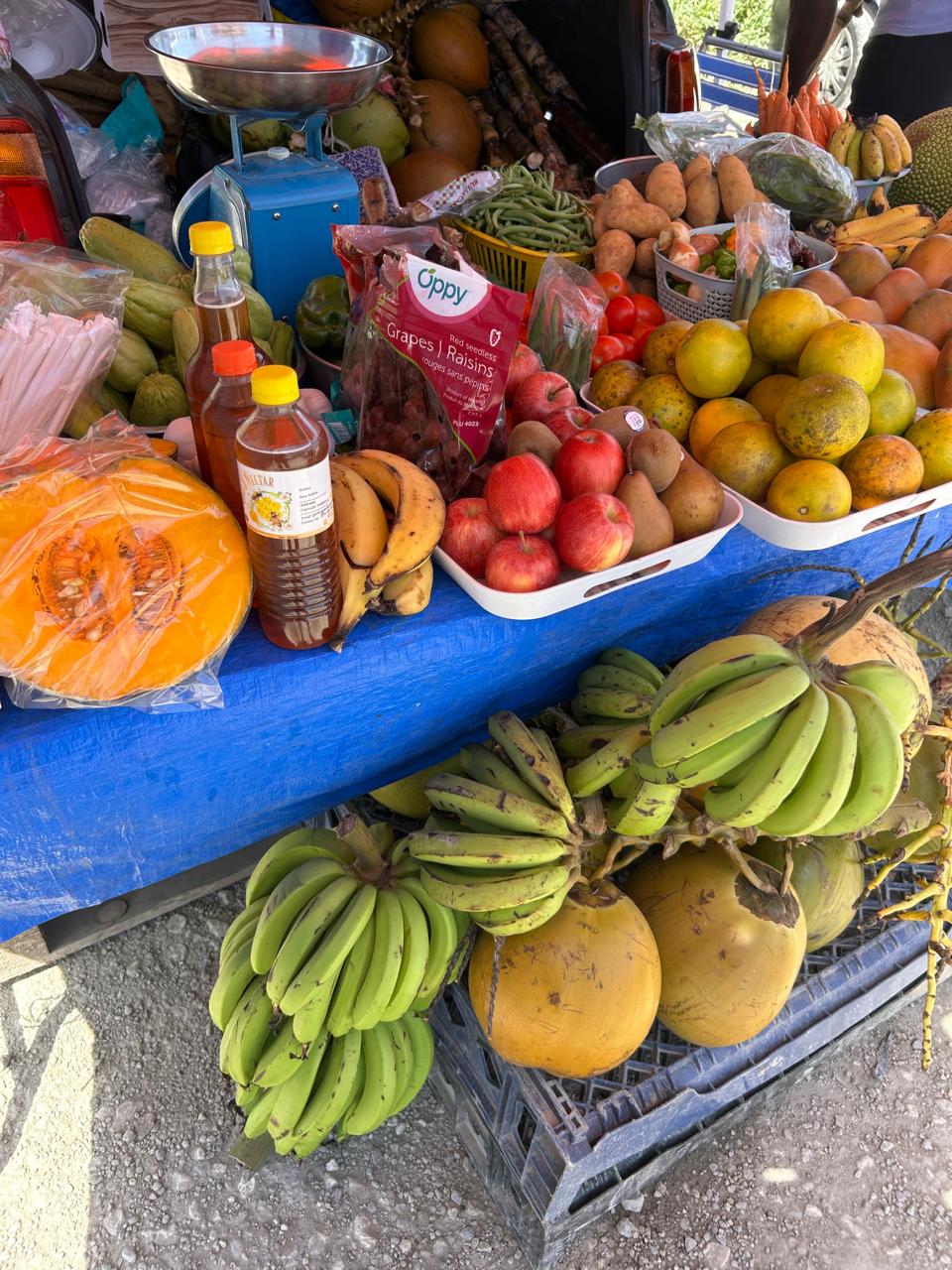 Market stall scene